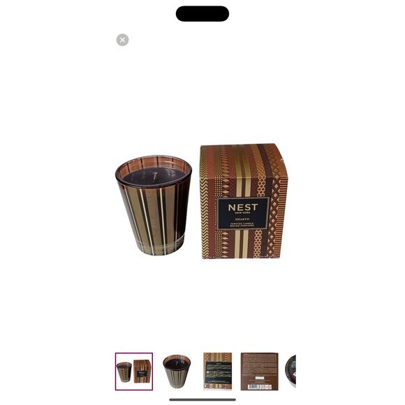 NEST Fragrances New York Scented Candle HEARTH Full Size - 8.1 0z / 230 g New - Picture 4 of 4